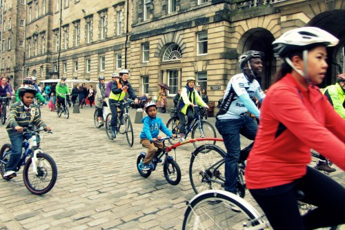 pop2, parliament, edinburgh, cycling, protest, scotland, 2013